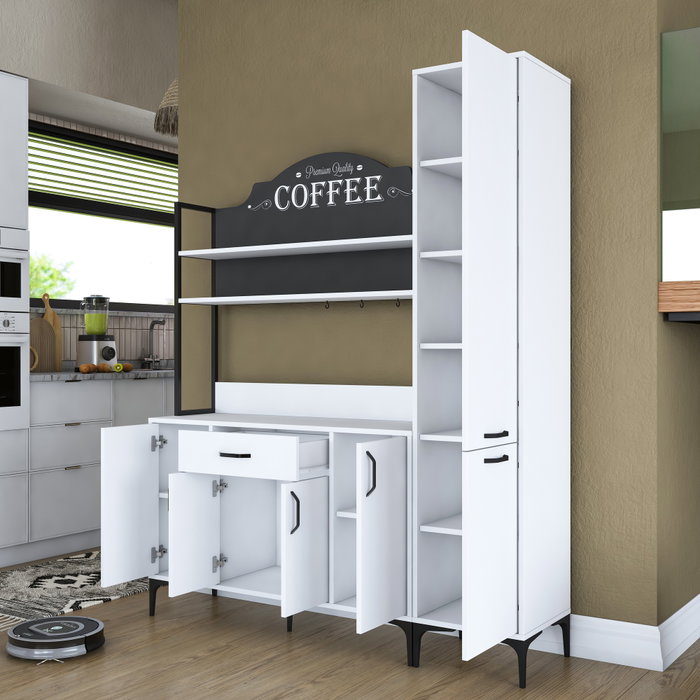 Hanah Home Armario Multiusos Blanco 160x198,6x40 cm
